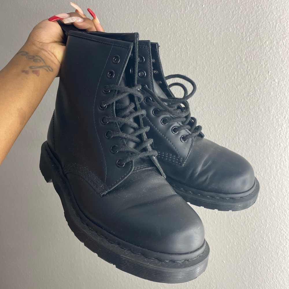 DR. MARTENS Black 1460 Mono Boots